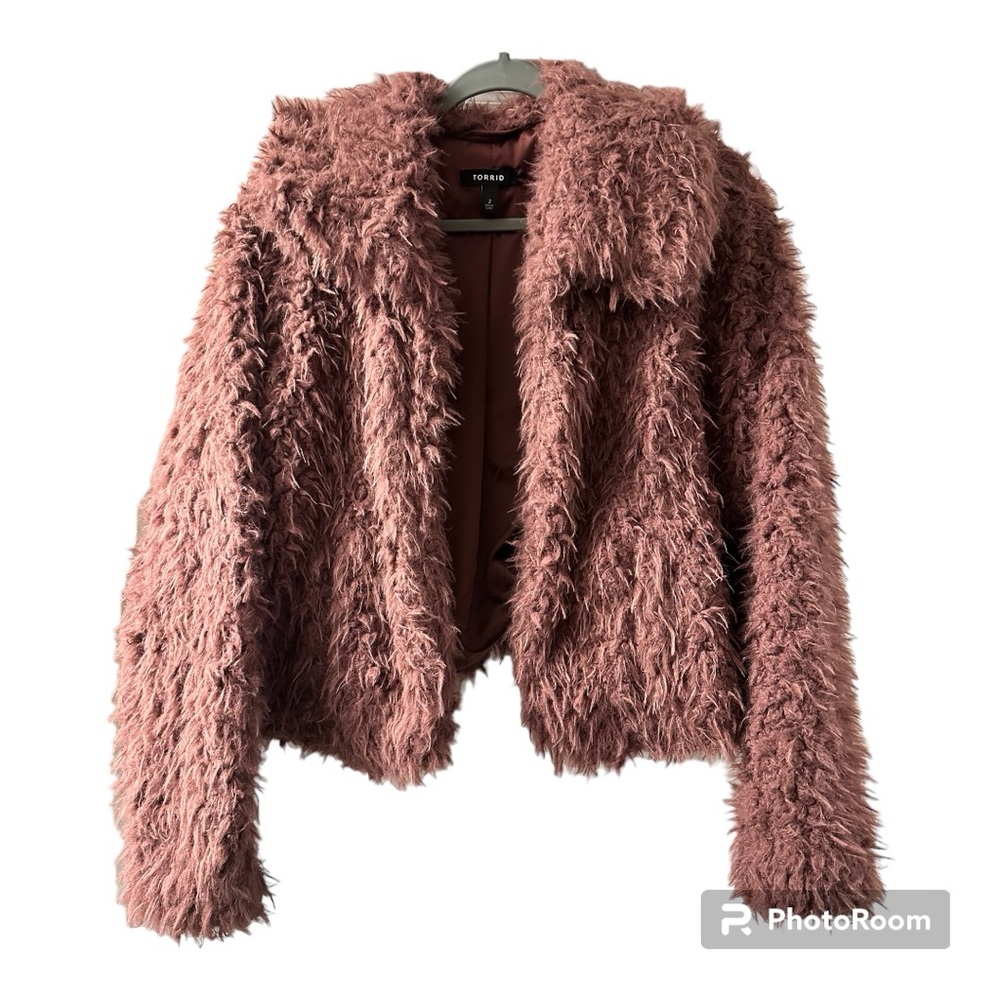 Torrid Faux Fur Coat Size 2X
